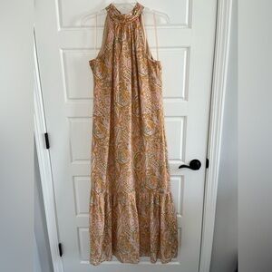 Cynthia Steffe Boho Paisley Halter Top Maxi Dress
Romantic Feminine Size M Flowy